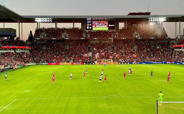 Citypark during the evening at a match against FC Dallas.